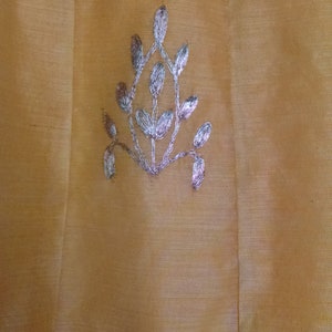 Abaya estilo amarillo vestido de algodón seda maxi vestido Anarkali Kameez hecho a mano w / hilo bordado gasa dupatta con encaje ropa de mujer imagen 9