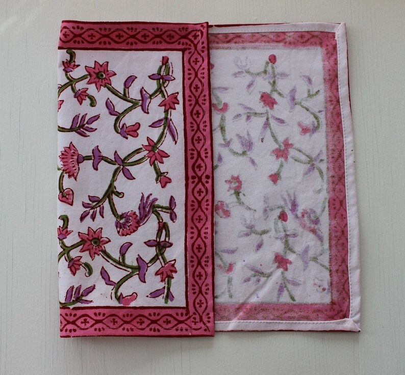 Heavy Cotton Placemat Printed Cotton Placemat Block Printed on Etsy