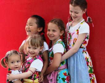 Kinder Dirndl Kleid Wiesn Oktoberfest Gr 122 Rosa