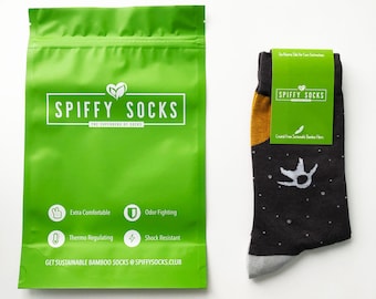 Bamboo Fiber Socks - Eco Friendly Spiffy Socks - Cosmic Travel