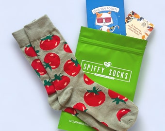 Bamboo Fiber Socks - Eco Friendly Spiffy Socks - Beefsteak Tomatoes