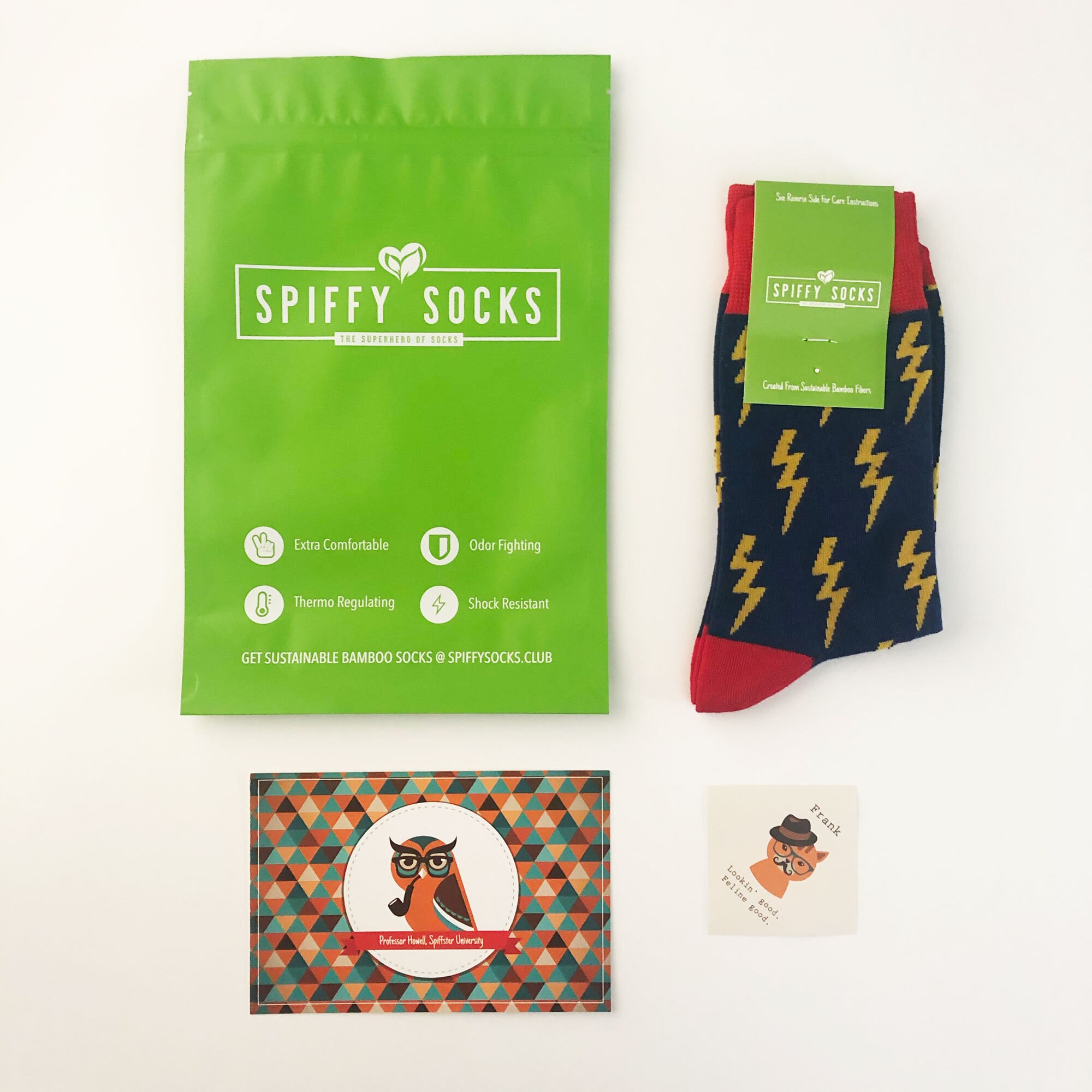 Bamboo Fiber Socks - Eco Friendly Spiffy Socks - Bolts