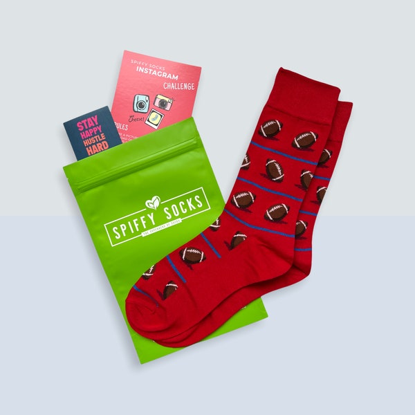 Bamboo Fiber Socks - Eco Friendly Spiffy Socks - Inflated Footballs