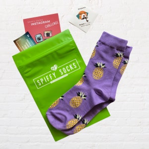 Bamboo Fiber Socks - Eco Friendly Spiffy Socks - Magical Pineapples