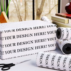 Wrapping Paper Mockup, Smart Gift Wrap Mockup, Wrapping Paper Rolls Mockup, Wrapped Present Mockup, Wrapped Gift Mockup, Birthday, Christmas