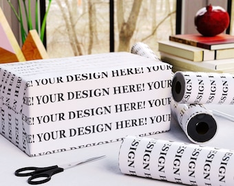 Wrapping Paper Mockup, Smart Gift Wrap Mockup, Wrapping Paper Rolls Mockup, Wrapped Present Mockup, Wrapped Gift Mockup, Birthday, Christmas
