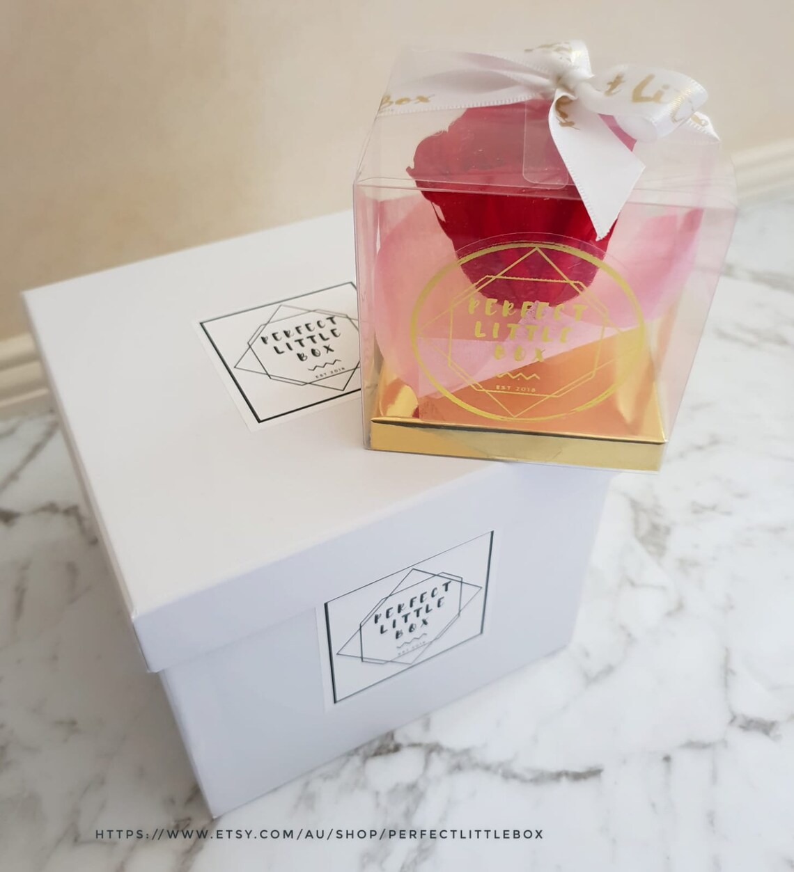 Single Preserved Rose In A Box | Etsy