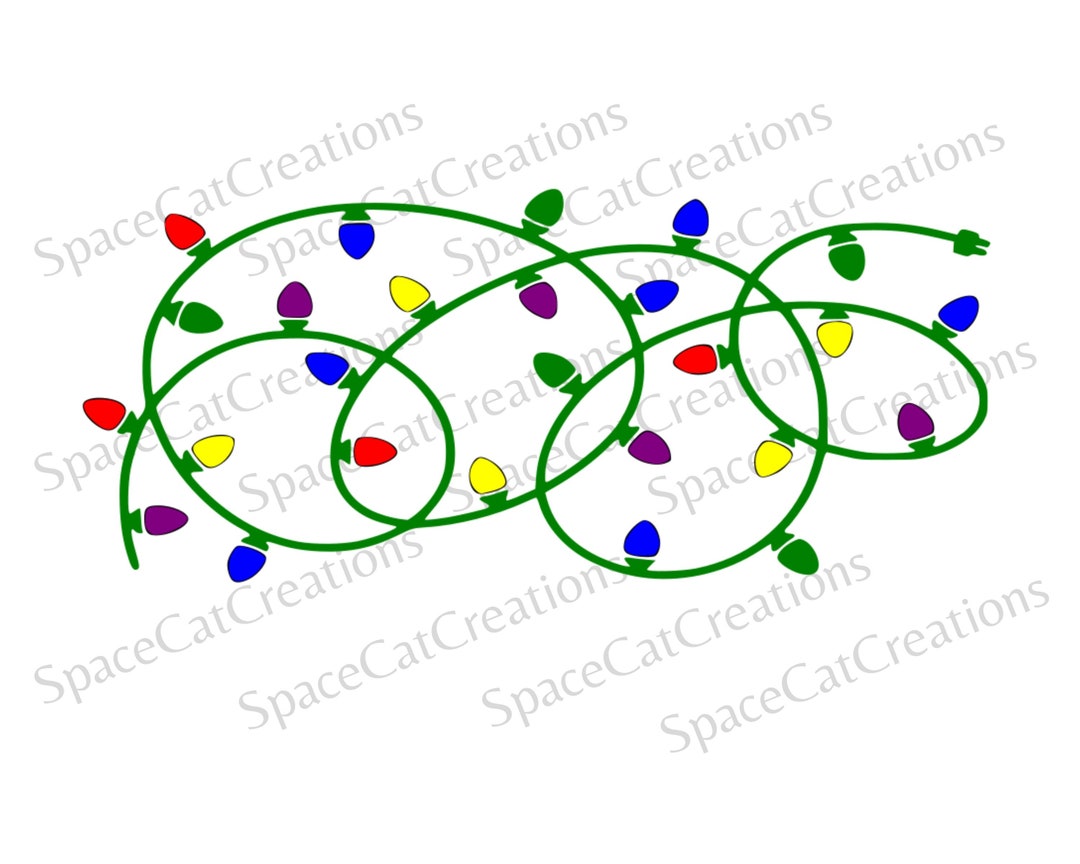 Christmas Lights Glass Cup Svg Etsy