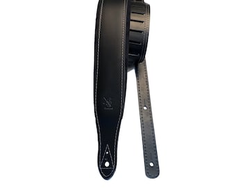 Comfy leather guitar strap | Padded guitar belt | Acustic guitar strap