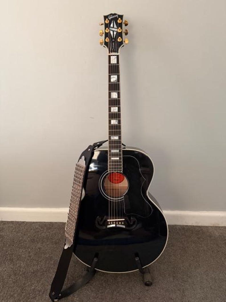 SILVER PYTHON guitar strap | Designer leather guitar strap | Premium Bass guitar strap image 3