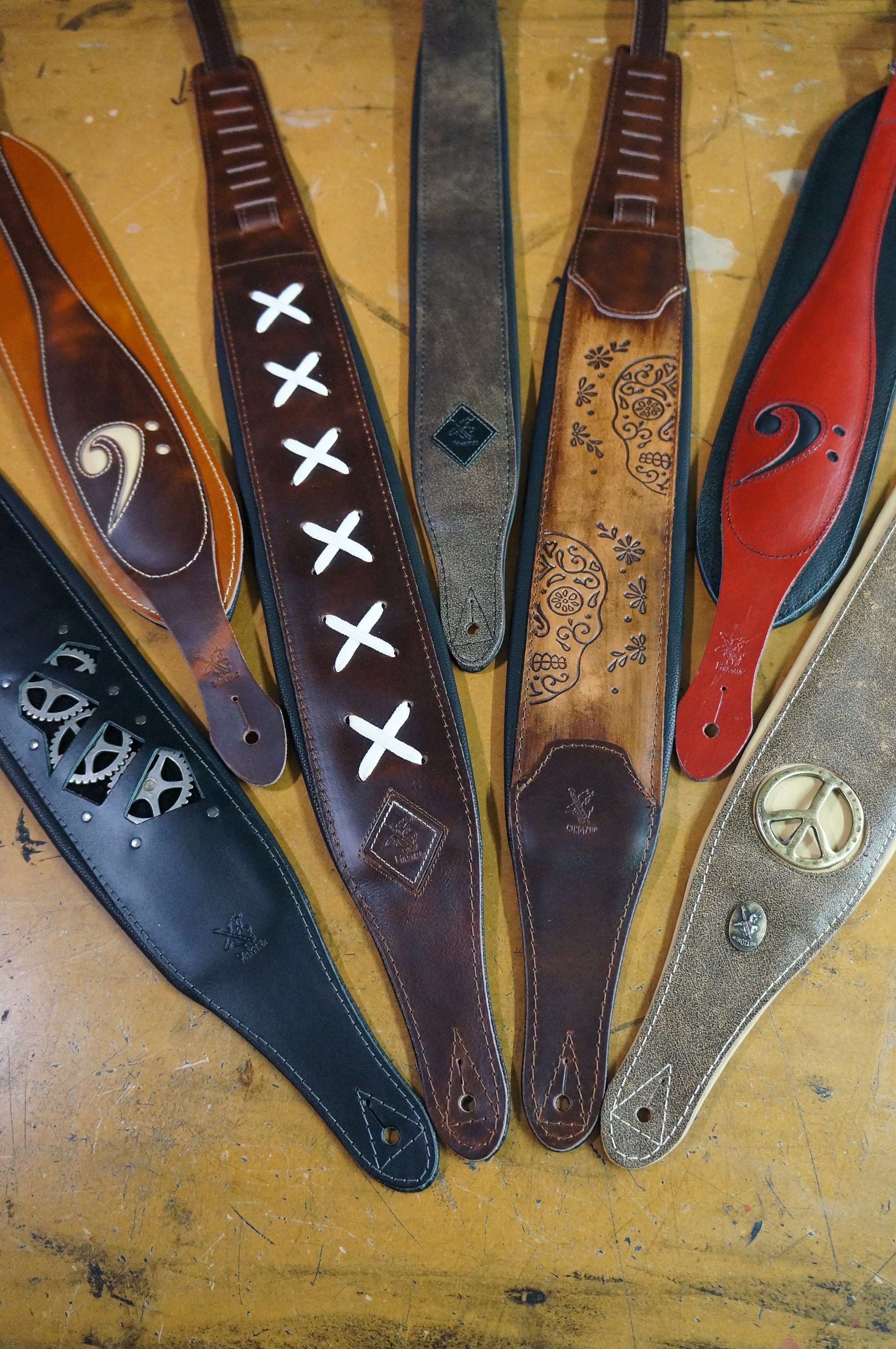 Custom Bass Strap Wide Bass Guitar Strap Leather Wide Etsy