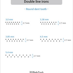 Ksbladepunch / Double Line Irons / Ksblade / KSB - Etsy