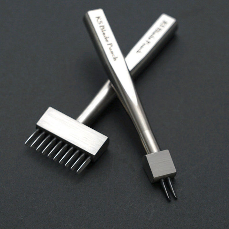 KSBladePunch / Pricking Irons V2 Silver for High Quality Leathercraft Tools / Ksblade / KSB image 3