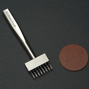 KSBladePunch / Pricking Irons V2 (Silver) (Inverse) – for High Quality Leathercraft Tools / Ksblade / KSB
