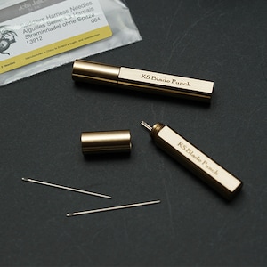 KSBladePunch / Brass Needle Case – for High Quality Leathercraft Tools / Ksblade