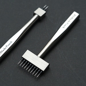 KSBladePunch / Round Dent V2 (Silver) – för högkvalitativa läderverktyg / Ksblade / KSB