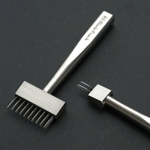 KSBladePunch / Pricking Irons V2 Silver for High Quality Leathercraft Tools / Ksblade / KSB image 2