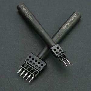 KSBladePunch / Strap Punch (Spacing of Punches ; 6.0 mm) –for High Quality Leathercraft Tools / Ksblade / KSB