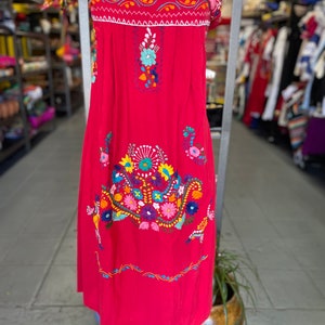 strapless Red size Large Traditional Mexican Dress