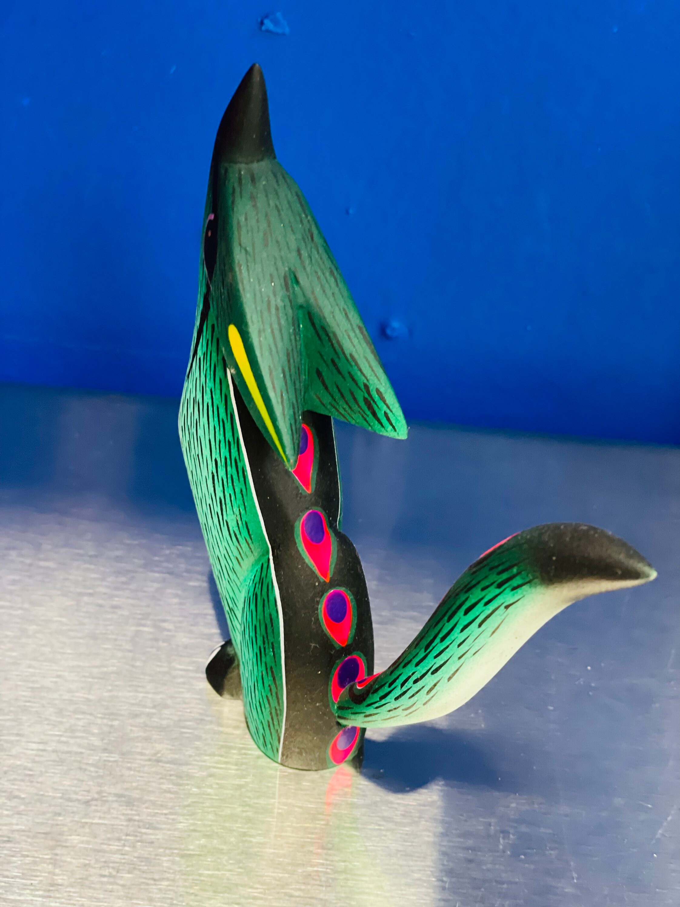 Beautiful Green Wolf Alebrijes - Etsy