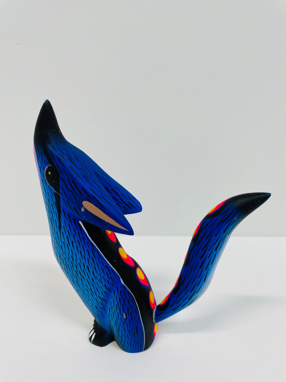 Beautiful Blue wolf alebrijes | Etsy