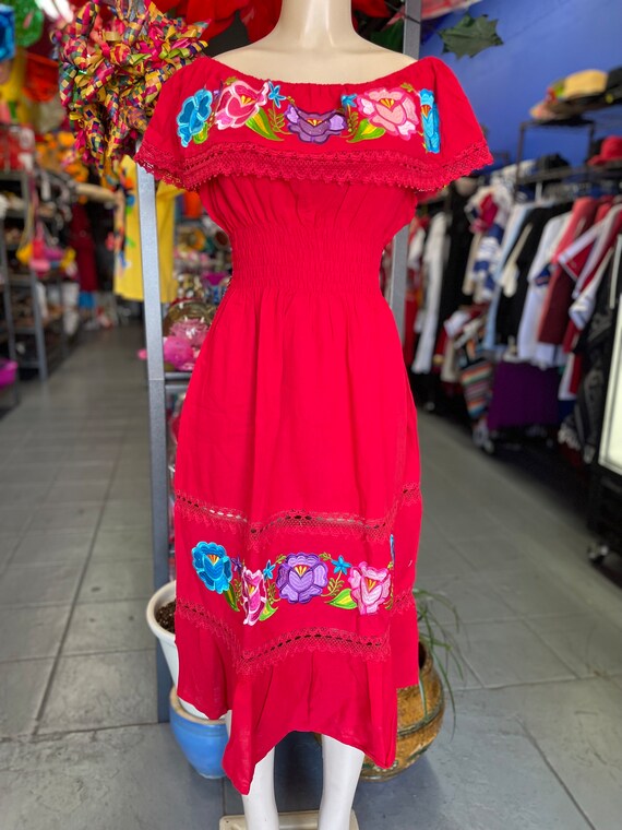 slim fit dress slacks Mexican Dress with Mexico Flag Print Xs