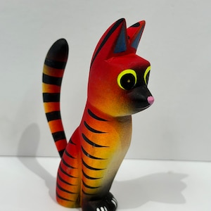 Majesty: Beautiful Alebrijes Cat Sculpture