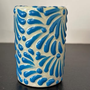 Tequileros Talavera Mexicano tequila shot
