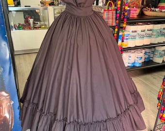 Conjunto de 2 piezas Folklore Mexicano Falda y Blusa Disfraz de Catrina