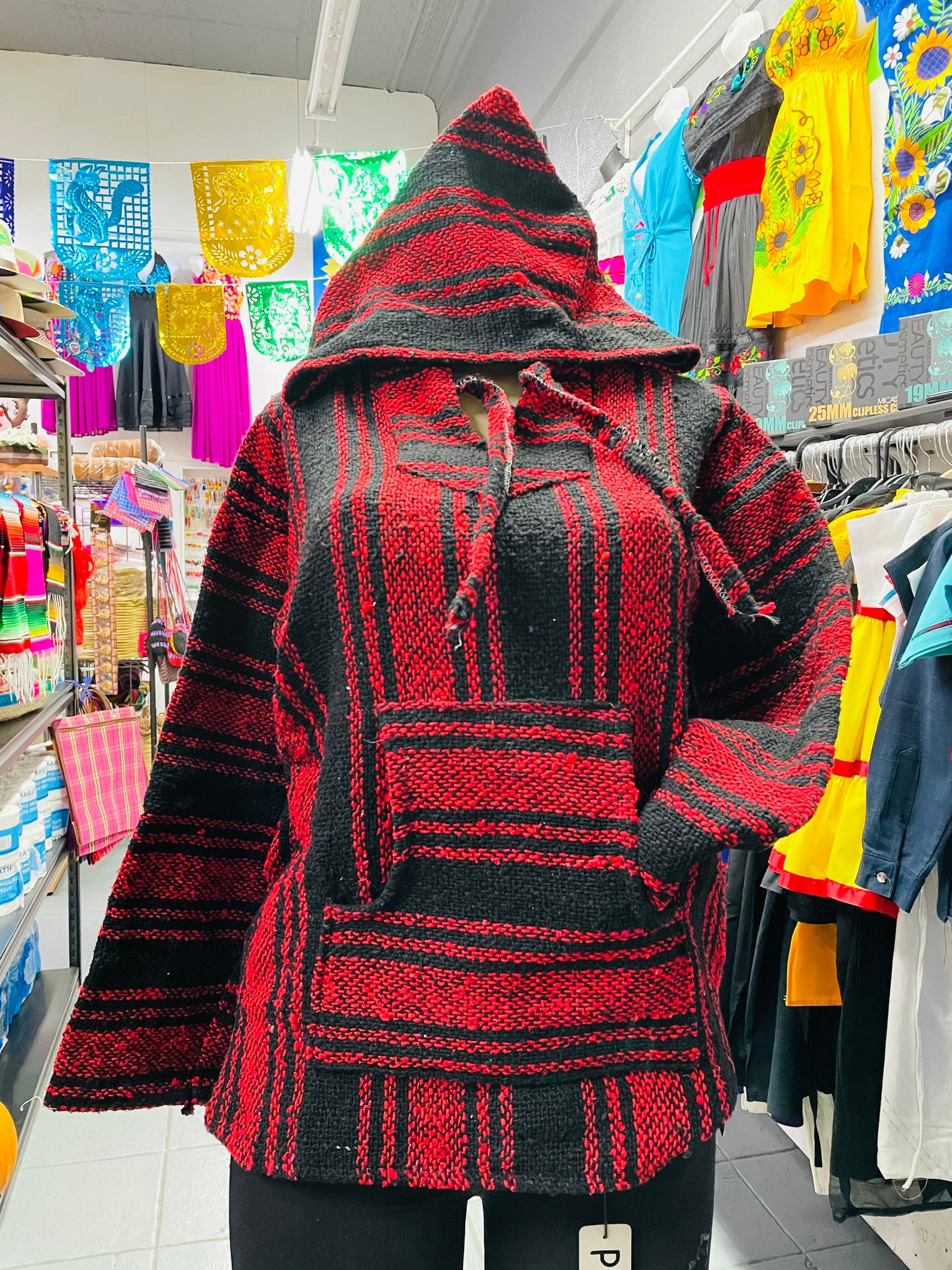 Suéter de jersey jerga con capucha mexicana Etsy