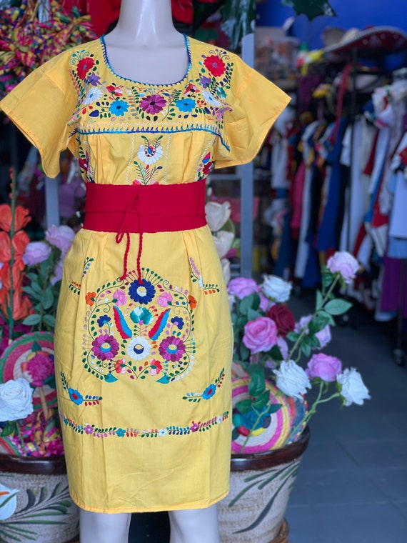 Traditional Mexican Embroidered Dress Bodycon Mexican Dress Unik Embroidered Traditional Mexican Dress Size S-M-L-XL-2XL- Traditional Mexican Embroidered Dress Bodycon Mexican Dress Unik Embroidered Traditional Mexican Dress Size S-M-L-XL-2XL-