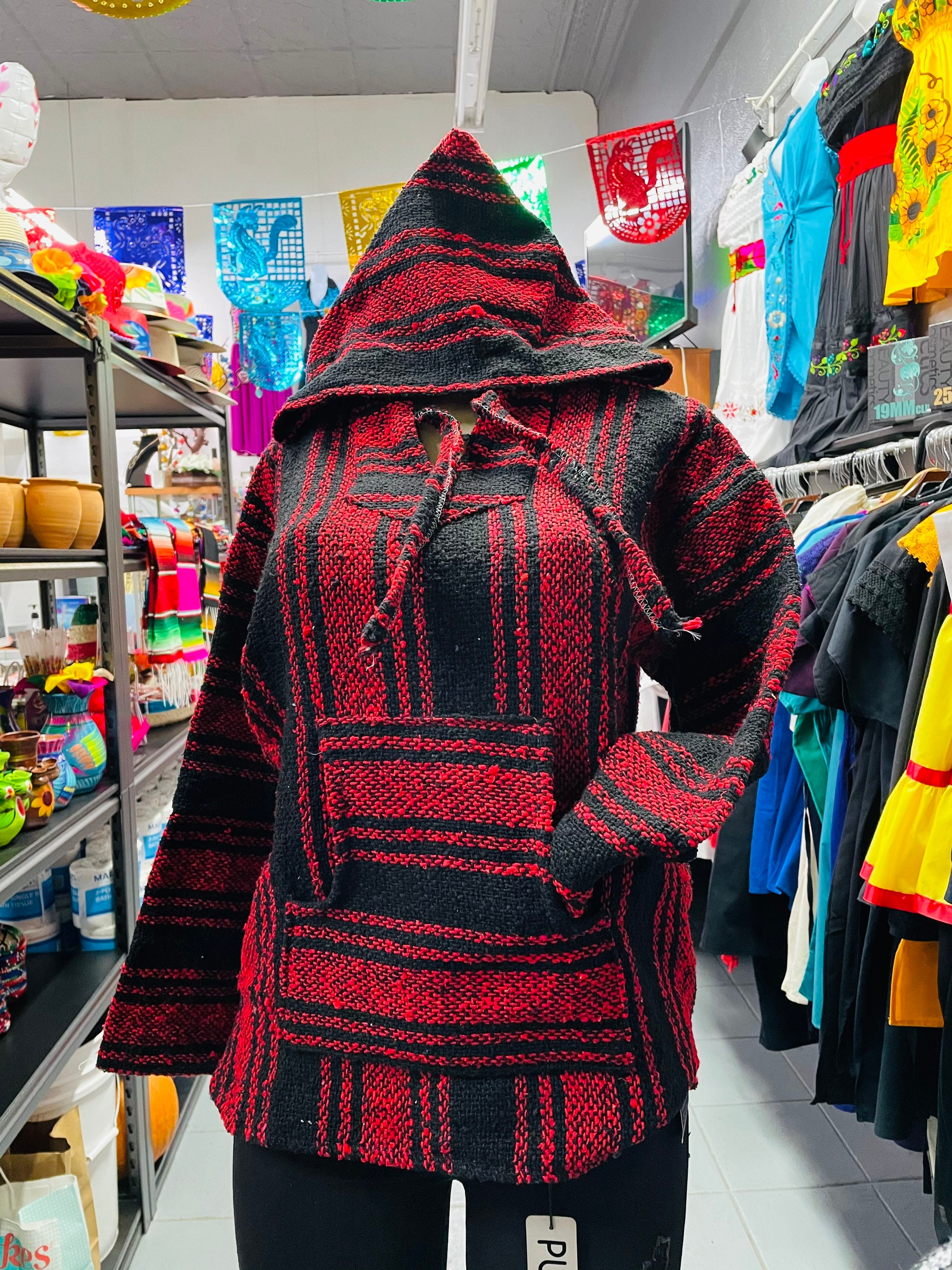 Suéter de jersey jerga con capucha mexicana Etsy