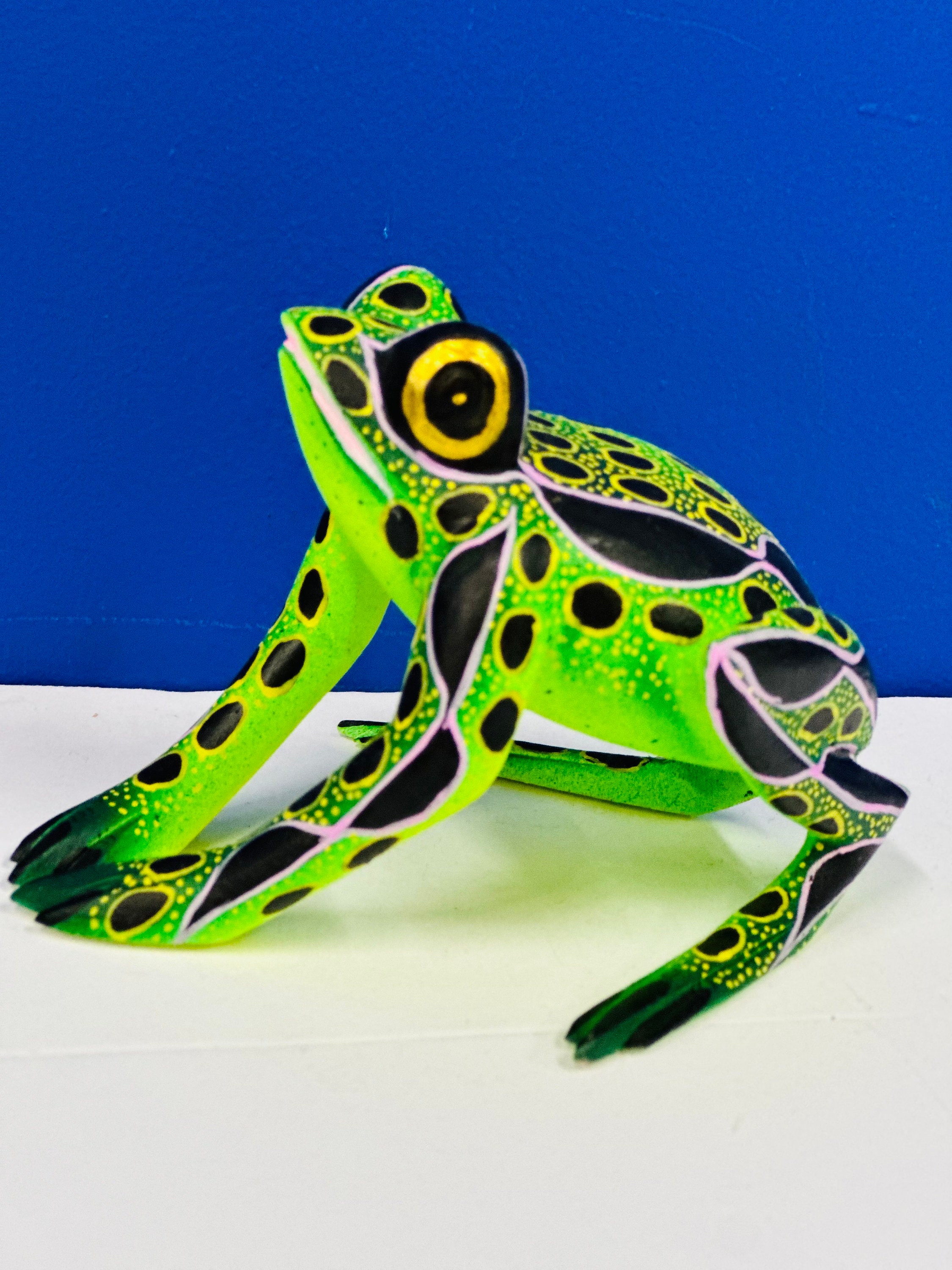 Enchanting Leap: Alebrije Frog Sculpture - Etsy
