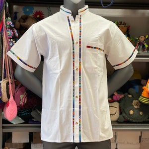 White XLARGE Men&#39;s Guayabera