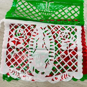 Virgen de Guadalupe papel picado striscioni messicani in plastica