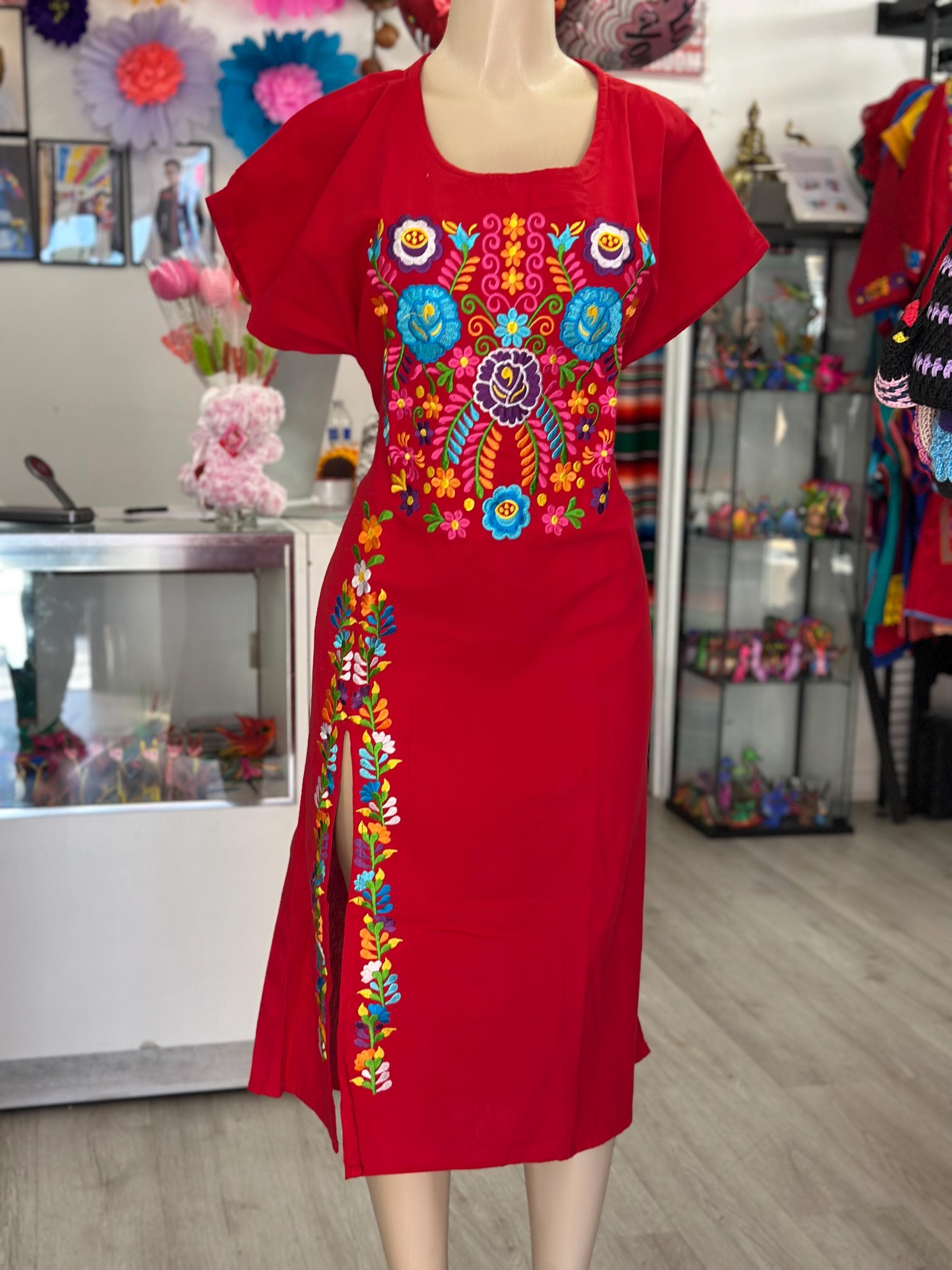 Mexican Dress Women Bodycon