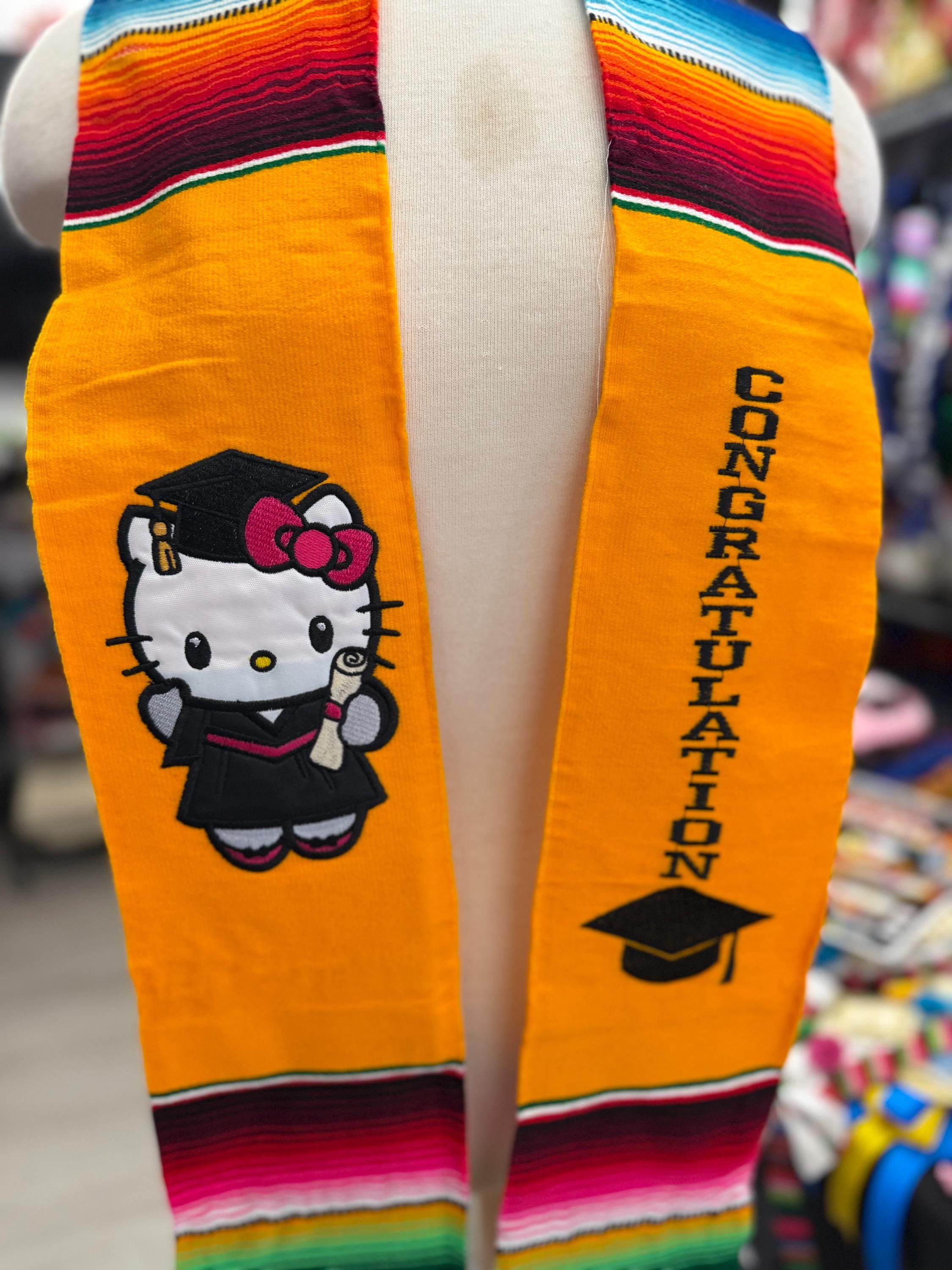 Hello Kitty Graduation Sash Scarf Stole Class of 2026 - Etsy