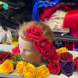 Peineta  de flores /catrina día de muertos /colorful hair comb