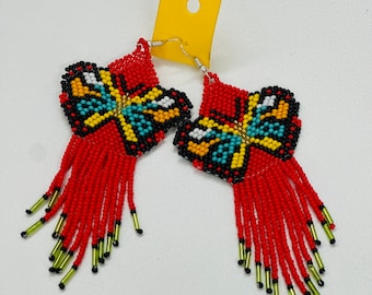 Beautiful Huichol Earrings chaquira