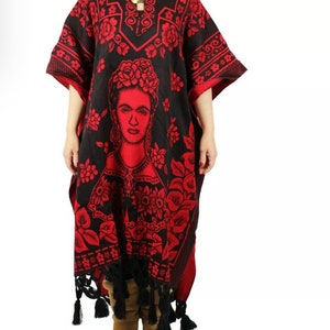 Frida&#39;s Essence: Mexican Women’s Jorongo Poncho Gaban Cape Ruana