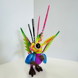Marvelous Marciano: 9-Inch Wooden Carved Alebrije Artistry
