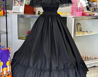Catrina 2-er Set Folklore Mexikanisch Fester Rock und Bluse