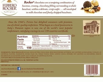 Chocolats Ferrero Rocher Fine Hazelnuts Lait Wafer Maroc