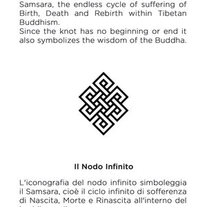 Shrivatsa, infinite knot necklace, eternal knot. Buddhist jewelry, meditation pendant, yoga necklace. image 9