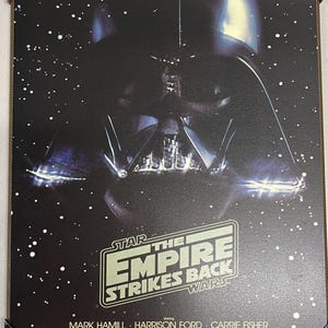 Impresión en lienzo enmarcada de Darth Vader de Star Wars El Imperio Contraataca