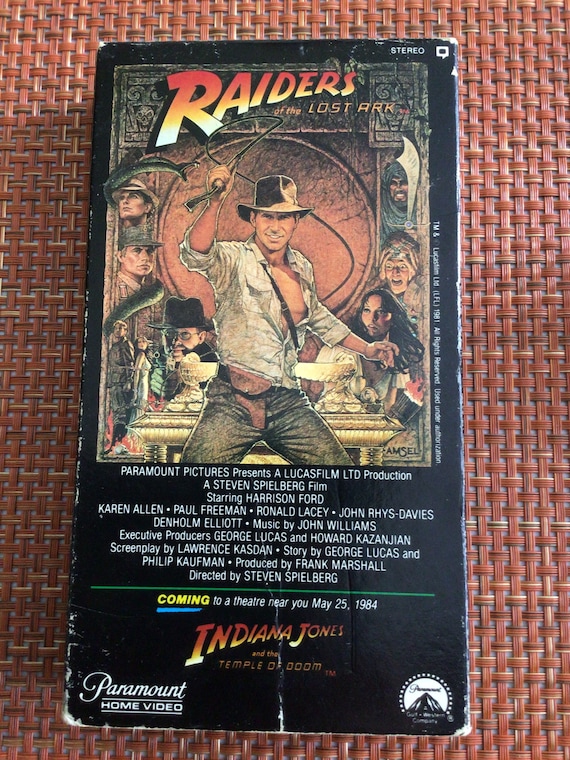 Raiders of the Lost Ark—original VHS (OPENED)