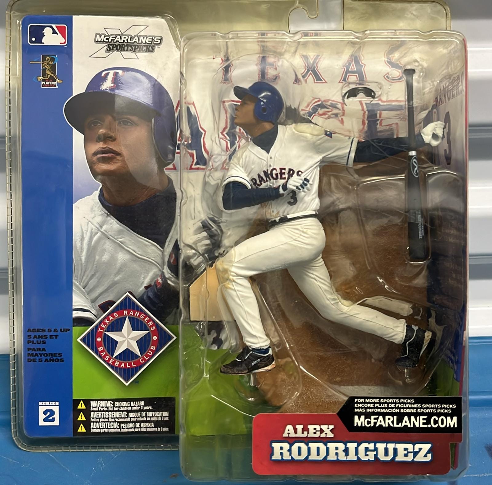 Figura De Acción Alex Rodriguez - Texas Rangers | McFarlane Series