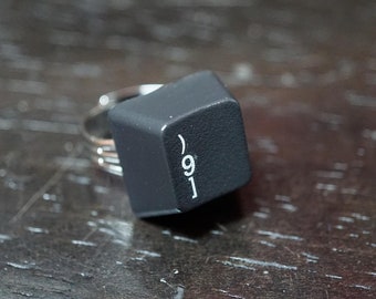 Upcycling Ring from Computer Keyboard Key 9