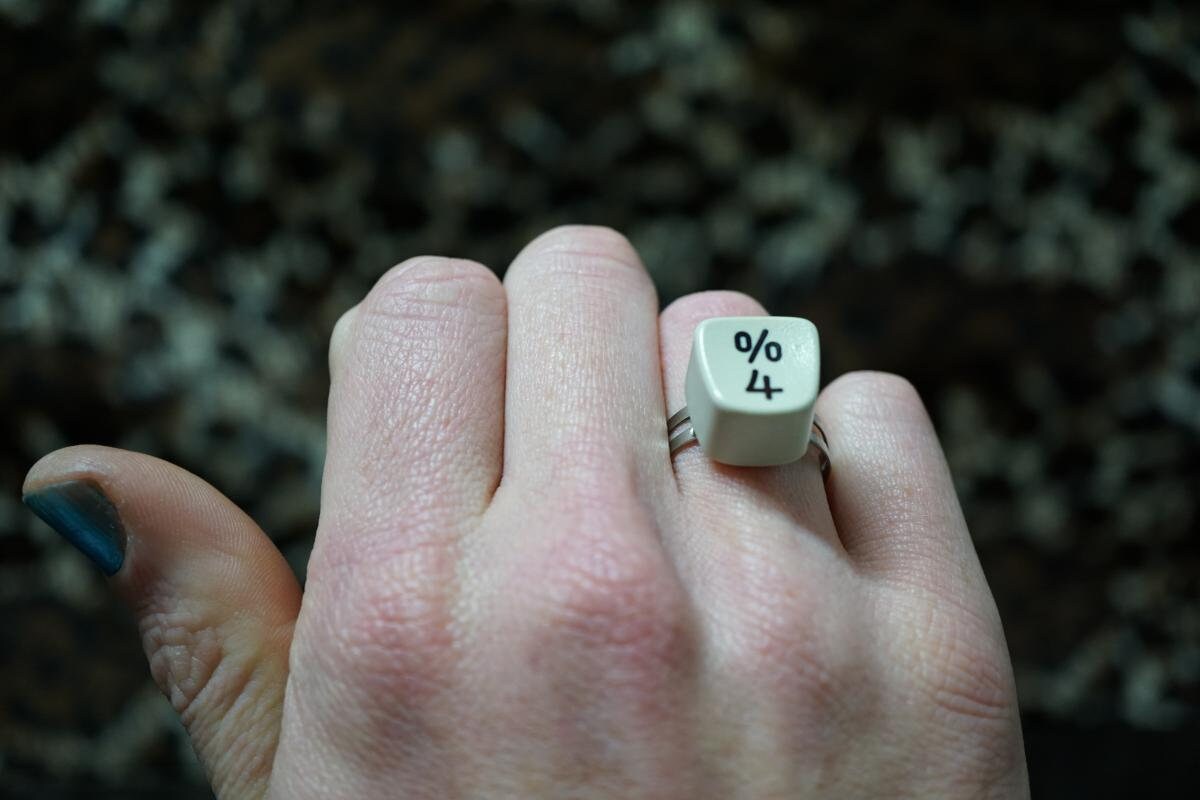 Keyboard Computer Key Rings Upcycling Ring From Computer Keyboard Key % 4 Typewriter - Etsy