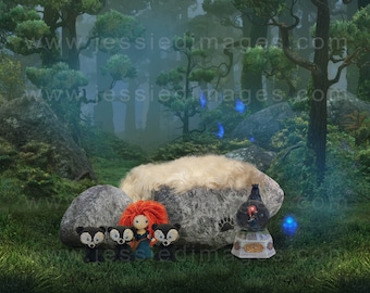 Brave Digital Newborn/Sitter Background